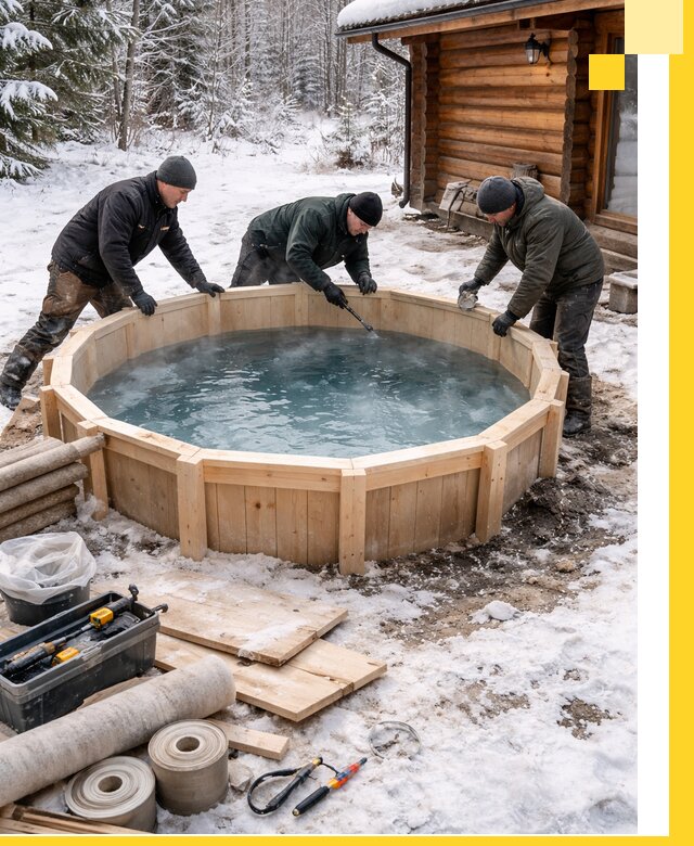 Изготовление и установка ледяных купелей под ключ в Железнодорожном